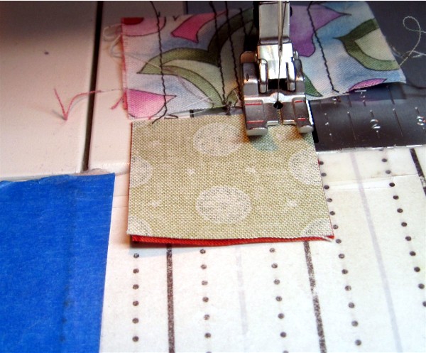 Log Cabin Block A2 Log Cabin piecing by Sandi Walton at Piecemeal Quilts