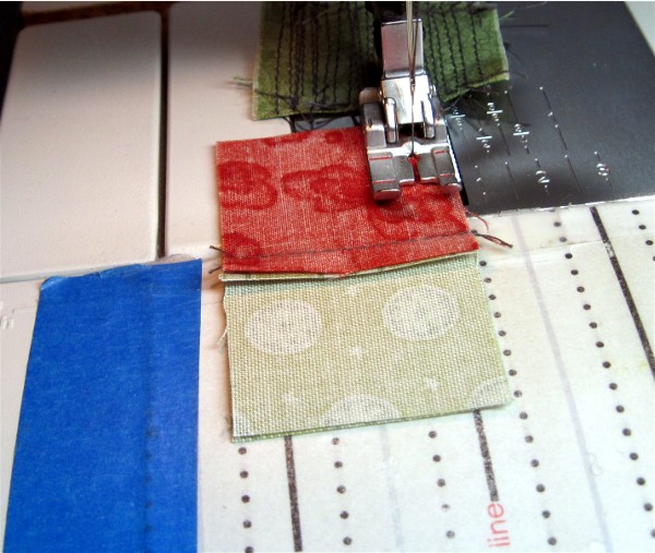 Log Cabin Block A4 Log Cabin piecing by Sandi Walton at Piecemeal Quilts