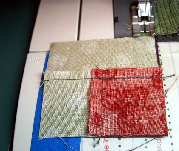 Log Cabin Block A6 Log Cabin piecing by Sandi Walton at Piecemeal Quilts