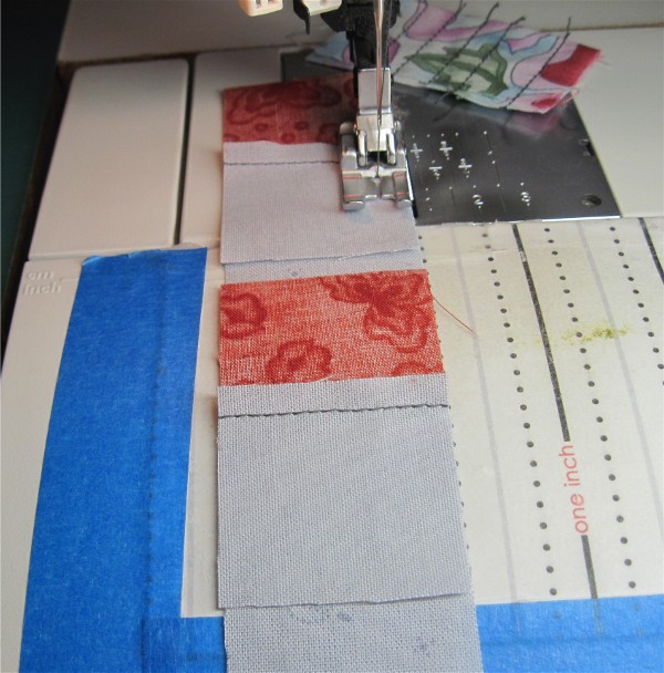 Log Cabin Block B5 Log Cabin piecing by Sandi Walton at Piecemeal Quilts