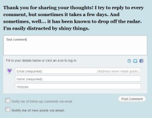 WordPress Comment Form