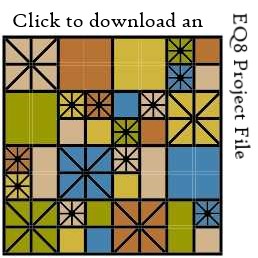 Ironwork* EQ8 project file download by Sandi Walton at Piecemeal Quilts