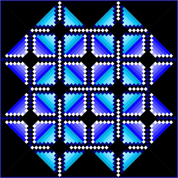 Mickey EQ8 design by Sandi Walton at Piecemeal Quilts