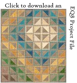 Serendipity EQ8 project file download by Sandi Walton at Piecemeal Quilts