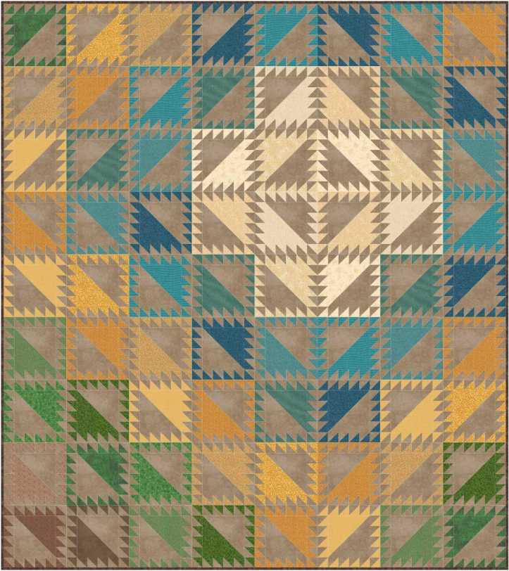 Serendipity EQ8 design by Sandi Walton at Piecemeal Quilts